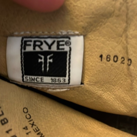 Frye Black Leather Combat Boots - Picture 13 of 14